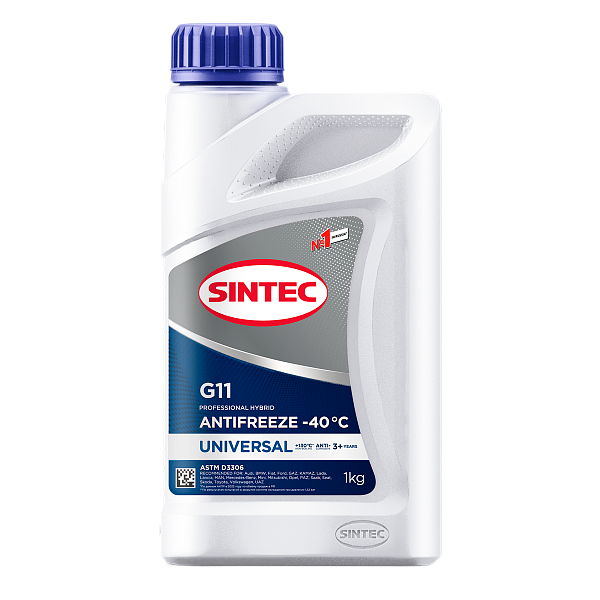 Антифриз -40 синий SINTEC Universal G-11 Blue  1 кг.