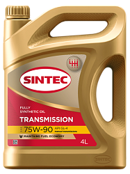 Трансмиссионное масло SINTEC Transmission  75W-90 GL-4  4 л. синт.