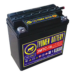 Аккумулятор для мототехники Tyumen Battery AGM  18 Ач, Обратная полярность