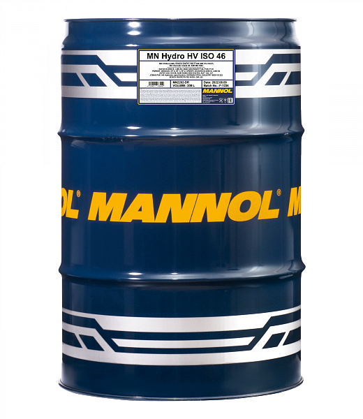 Гидравлическое масло MANNOL Hydro HV ISO 46  208 л. мин.
