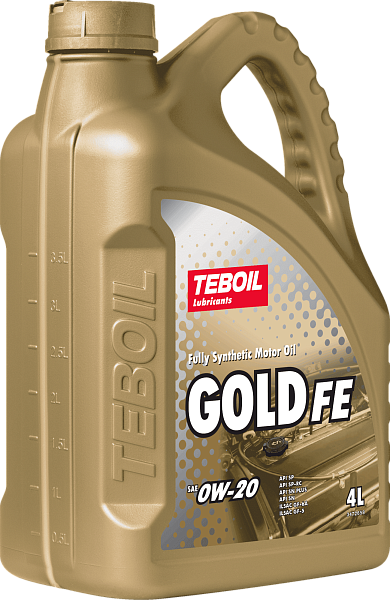 Моторное масло TEBOIL Gold FE  0W-20  4 л. синт.