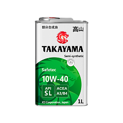 Моторное масло TAKAYAMA SL  10W-40  1 л. п/синт.
