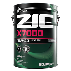 Моторное масло ZIC X7000  15W-40  20 л. синт.
