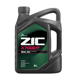 Моторное масло ZIC X7000 AP  10W-40  6 л. синт.