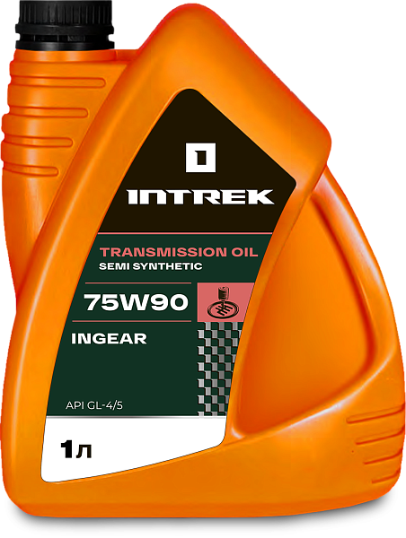 Трансмиссионное масло INTREK INGEAR GL-4/5  75W-90  1 л. п/синт.